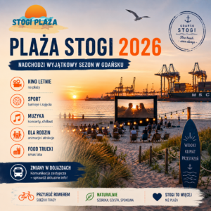Plaża Stogi 2026. Nadchodzący sezon może być jednym z najbardziej wyjątkowych w historii tej części Gdańska